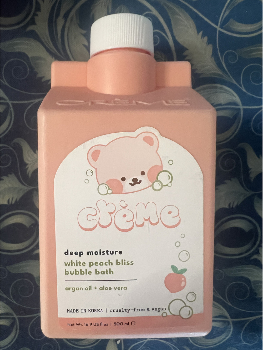 The Crème Shop Deep Moisture Bubble Bath (White Peach Bliss)